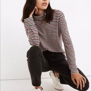 Madewell striped turtle neck